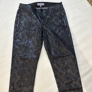 Wit & Wisdom Ab-Solution Print Side Zip Ankle Skinny Jeans - Size 8
